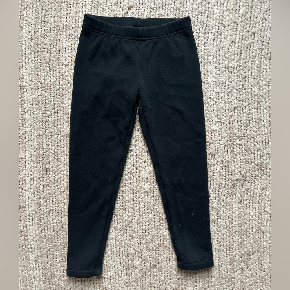 Lands End fleece lines knit leggings